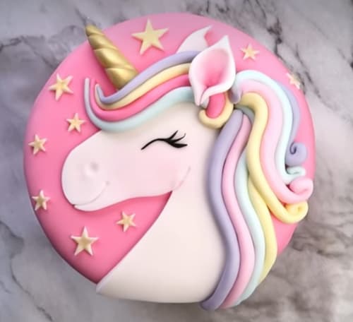 Pastel de unicornio personalizado